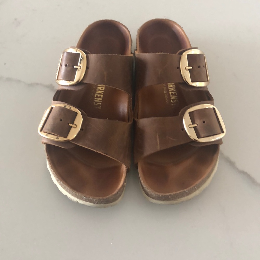 Big buckle Arizona Cognac Birkenstock